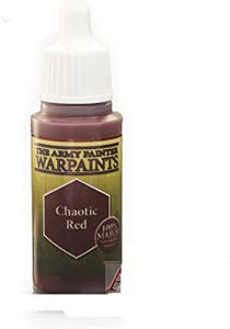 The Army Painter Warpaint, Chaotic Red - Acrylic Paint for Miniatures in 18 ml Dropper Bottle