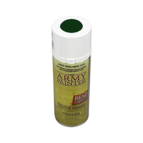 The Army Painter Color Primer, Angel Green, 400ml, 13.5oz - Acrylic Spray Undercoat for Miniature Painting