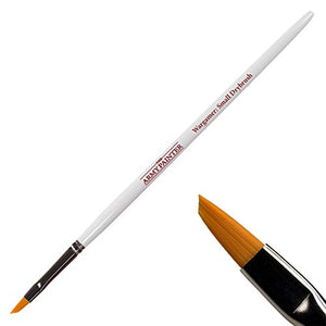 The Army Painter Wargamer Small Drybrush, BR700 - Dry Brush for Miniature Painting - 43 Degree Angled Hobby Painting Flat Brush - Toray Bristle Paint Brush for Small Models