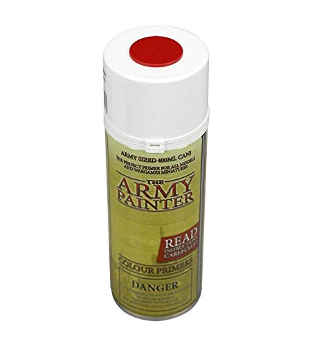 The Army Painter Color Primer, Dragon Red, 400ml, 13.5oz - Acrylic Spray Undercoat for Miniature Painting