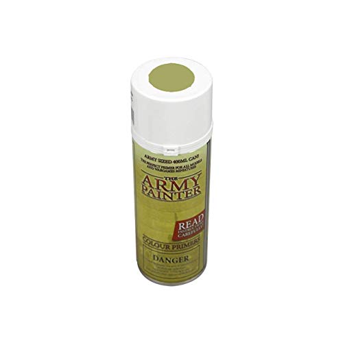 The Army Painter Color Primer, Necrotic Flesh, 400ml, 13.5oz - Acrylic Spray Undercoat for Miniature Painting