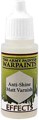 The Army Painter Anti Shine Matt Varnish for Miniature Painting - After Quickshade Matte Top Coat Acrylic Varnish for Miniatures - Matte Finish for Acrylic Model Paint, 18ml, Dropper Bottle