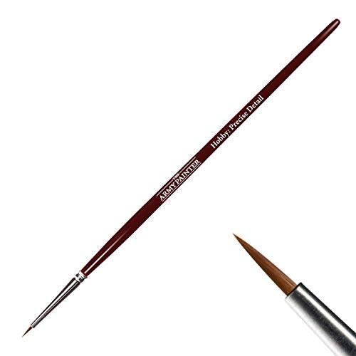 The Army Painter Hobby Precise Detail Paint Brush with Fine Point for Detailed Miniature Painting