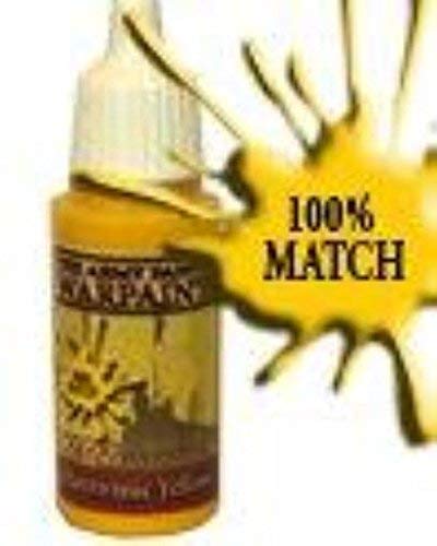 The Army Painter Warpaint, Daemonic Yellow - Acrylic Paint for Miniatures, 18 ml Dropper Bottle