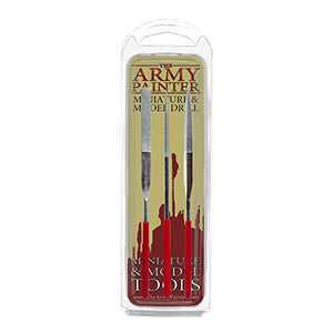 The Army Painter Miniature and Model Files: Diamond File Set of Round, Flat & Triangular Metal File