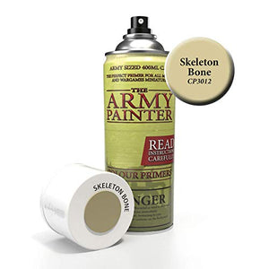 The Army Painter Color Primer, Skeleton Bone, 400 ml, 13.5 oz - Acrylic Spray Undercoat for Miniature Painting