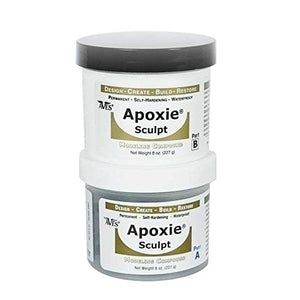 Apoxie Sculpt - 2 Part Modeling Compound (A & B) - 1 Pound, Natural