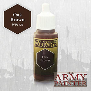 The Army Painter Warpaint, Oak Brown - Acrylic Paint for Miniatures in 18 ml Dropper Bottle