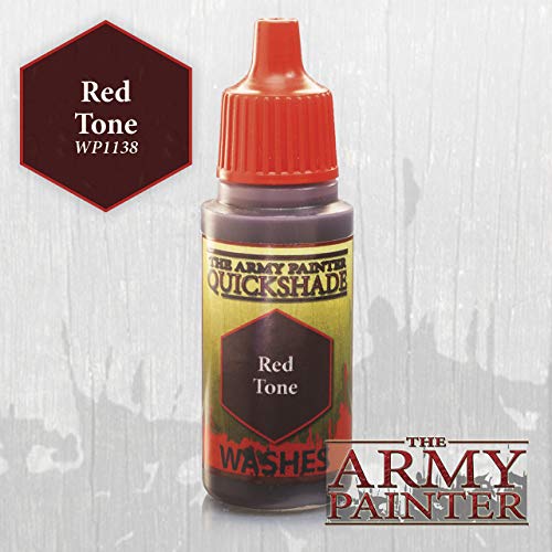 The Army Painter Warpaint Wash, Red Tone Ink - Quickshade Wash for Miniatures, 18ml Dropper Bottle