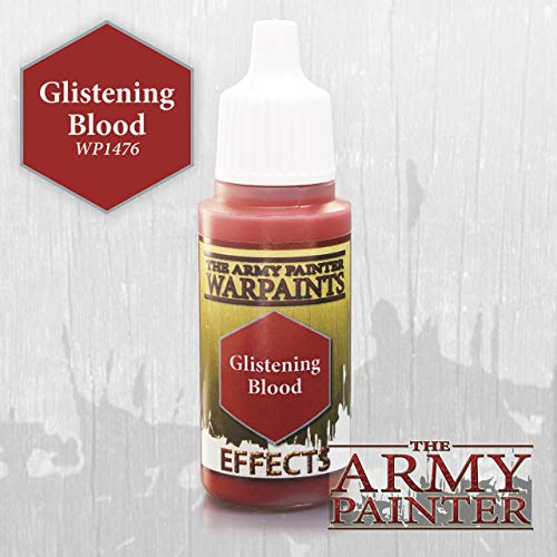 The Army Painter Effect Warpaint Glistening Blood- Acrylic Paint for Miniatures, 18ml Dropper Bottle