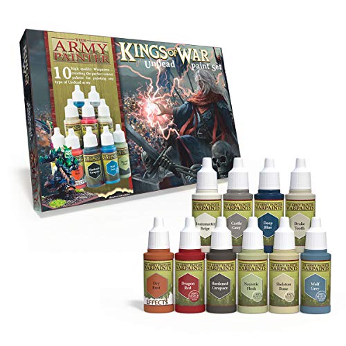 The Army Painter Kings of War Undead Miniatures Paint Set - Highly Pigmented Acrylic Model Paint Set - 10 Miniature Paints in 18ml Dropper Bottles