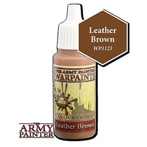 The Army Painter Warpaint, Leather Brown - Acrylic Paint for Miniatures in 18 ml Dropper Bottle