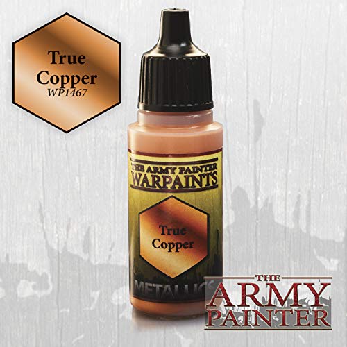 The Army Painter Warpaint Metallic, True Copper - Acrylic Paint for Miniatures in 18 ml Dropper Bottle