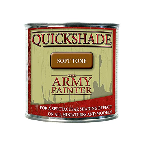 Miniature Painting Varnish for Shading Mini Models, Soft Tone - Quickshade Miniature Varnish by The Army Painter (250 ml)