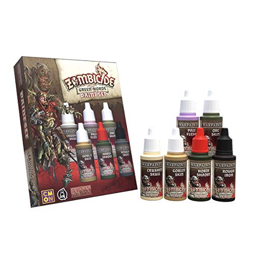 The Army Painter | Zombicide: Green Horde Painting Set | 6 Acrylic Paints | for Cool Mini or Not Zombicide: Black Plague and Green Horde Board Game | Wargames Miniature Model Painting