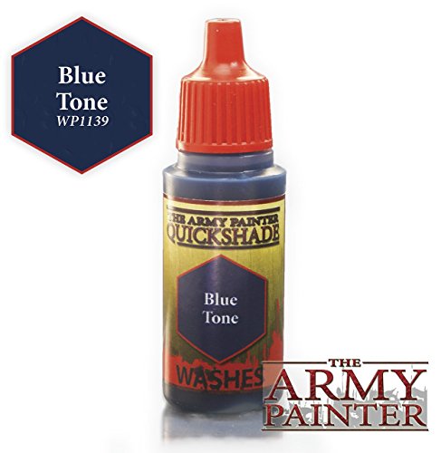 The Army Painter Warpaint Wash, Blue Tone Ink - Quickshade Wash for Miniatures, 18ml Dropper Bottle