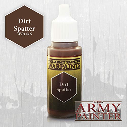 The Army Painter Warpaint, Dirt Spatter - Acrylic Paint for Miniatures,18 ml Dropper Bottle