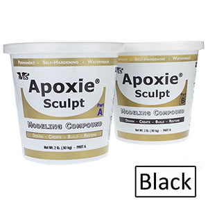 Apoxie Sculpt - 2 Part Modeling Compound (A & B) - 4 Pound, Black