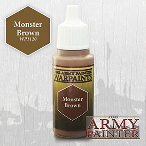 The Army Painter Warpaint, Monster Brown - Acrylic Paint for Miniatures in 18 ml Dropper Bottle