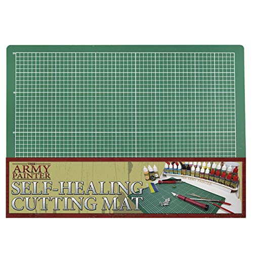 The Army Painter Self Healing Cutting Mat - Double Sided PVC Non-Slip Mat - 3-Ply Gridded Miniature and Model Cutting Board, A4 Size